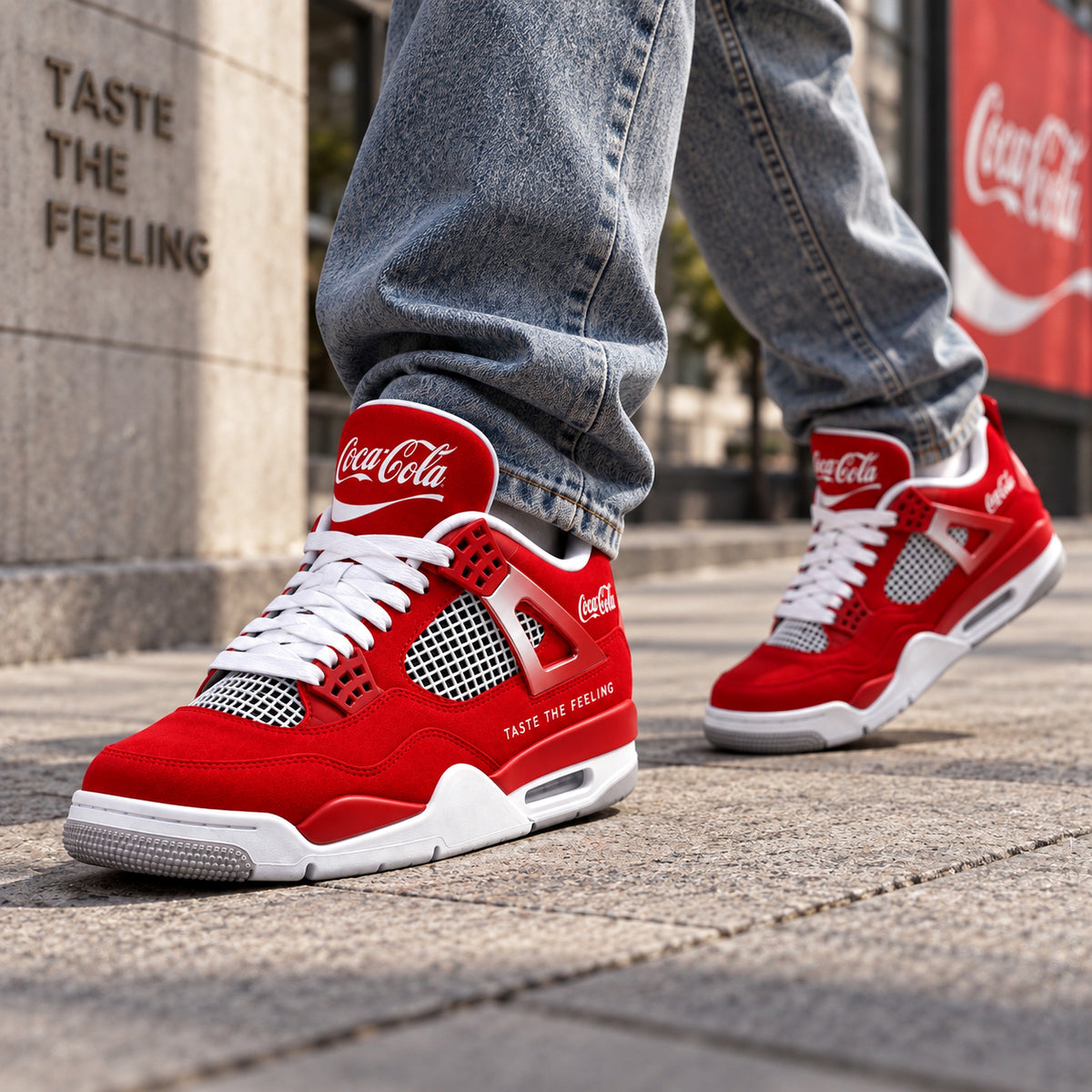 Cola Taste The Feeling AJ4 Custom Sneaker