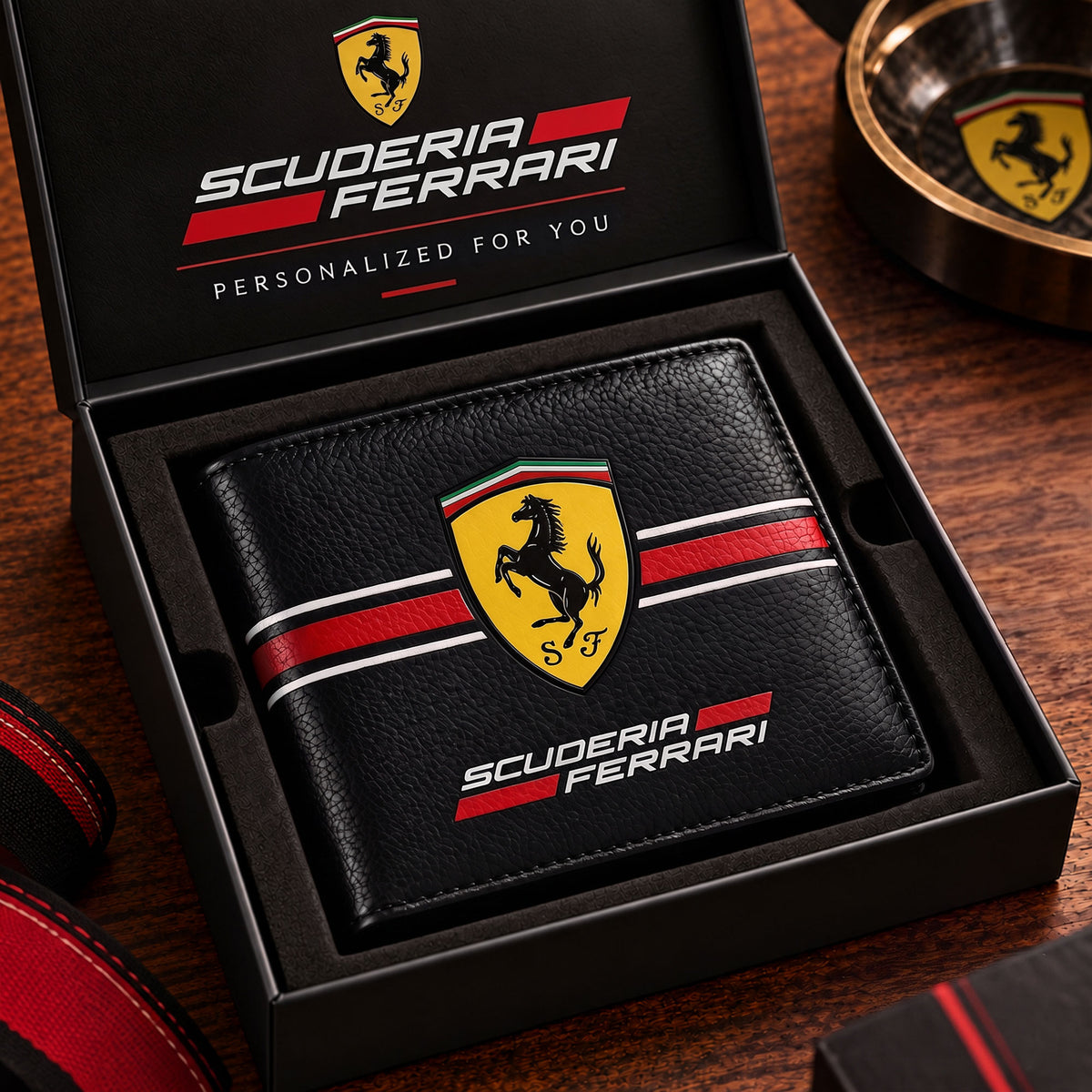 Scuderia Ferrar Racing Leather Wallet