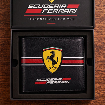 Scuderia Ferrar Racing Leather Wallet