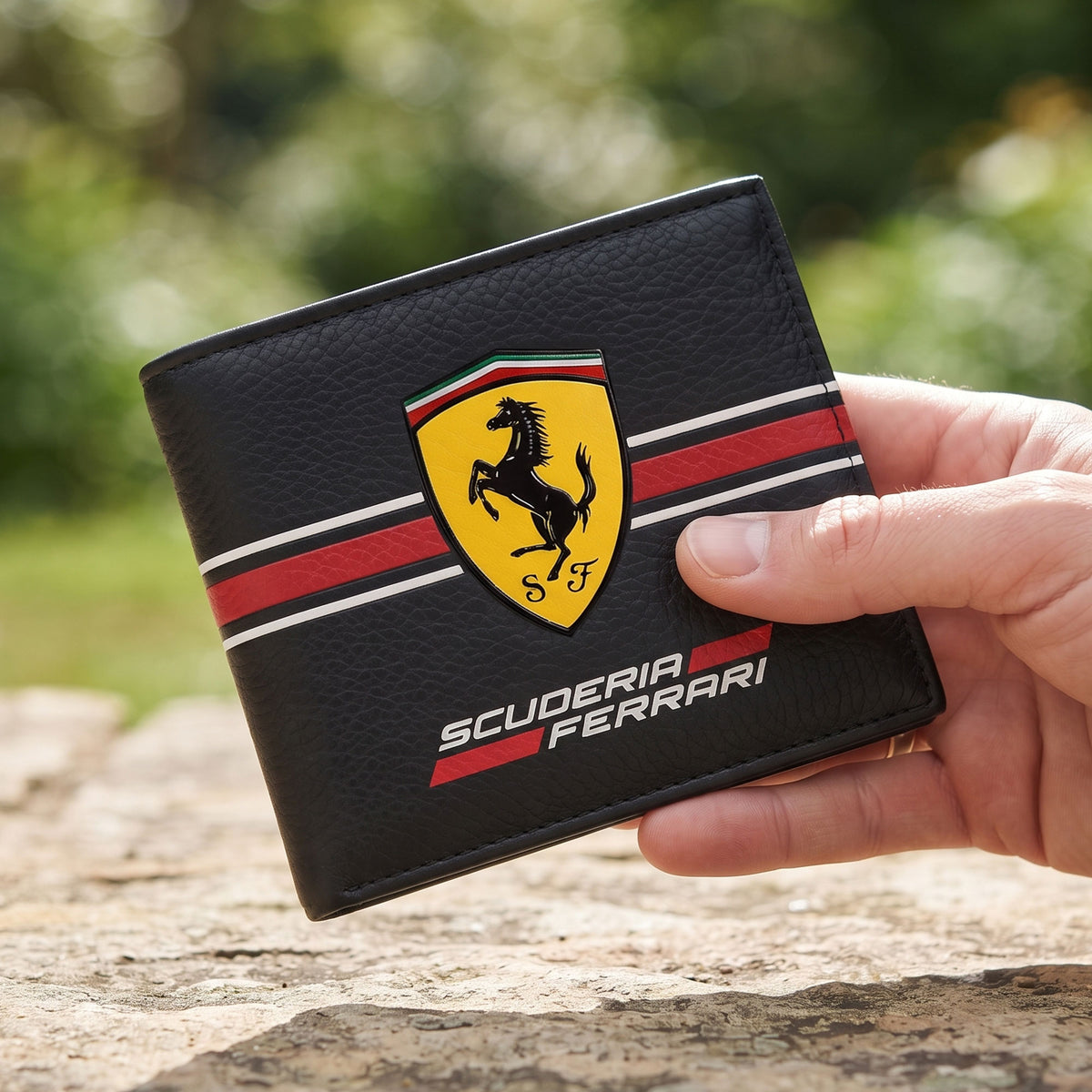 Scuderia Ferrar Racing Leather Wallet