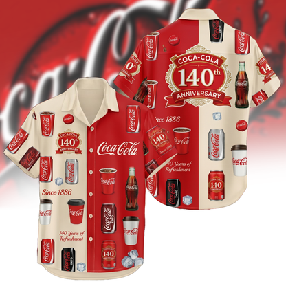 Cola 140th Anniversary Hawaii Shirt Beach Short V7