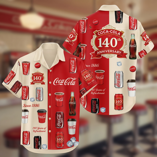 Cola 140th Anniversary Hawaii Shirt Beach Short V7