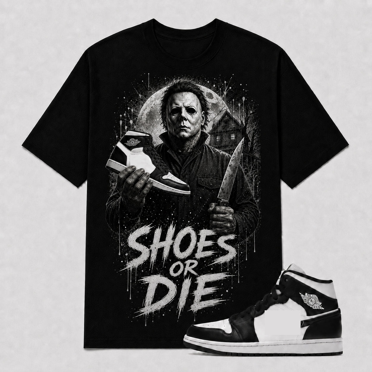 "MICHAEL" Shirt To Match AJ 1 Mid ‘Panda’, AJ 1 Matching Shirt