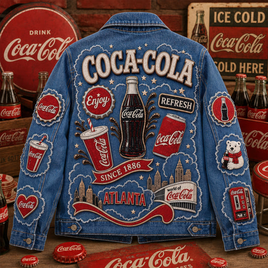 Cola Since 1886 Denim Casual Jacket