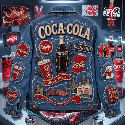 Cola Since 1886 Denim Casual Jacket