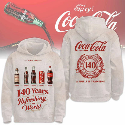 Cola 140th Anniversary Hoodie , Cola Sweatshirt , Cola T Shirt