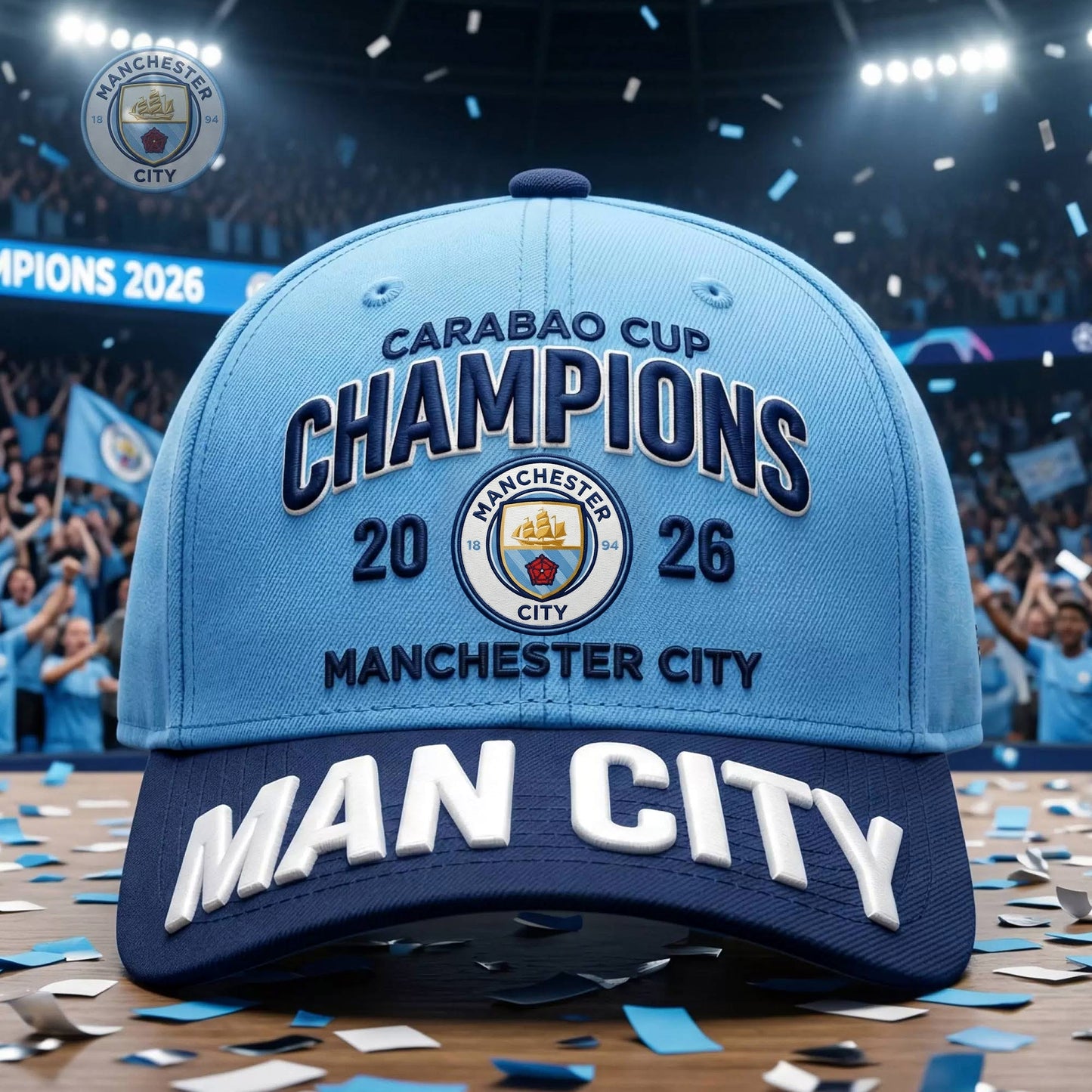 Man City Champions Cap , Man City Luxury Classic Cap