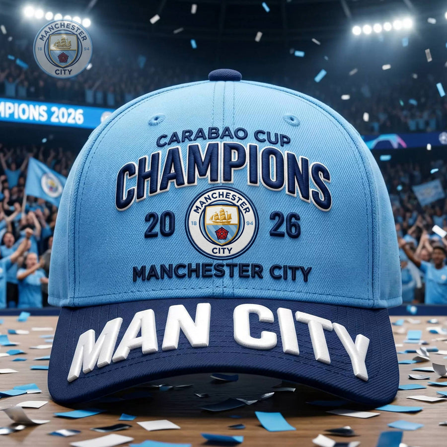 Man City Champions Cap , Man City Luxury Classic Cap