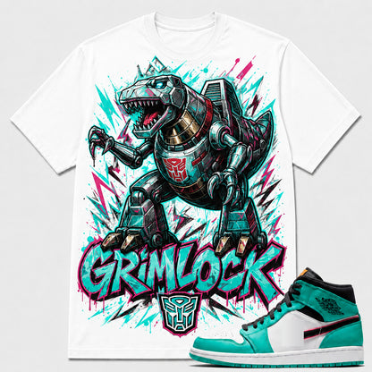 "GRIMLOCK" Shirt To Match AJ 1 Mid 'South Beach Turbo Green', AJ 1 Matching Shirt