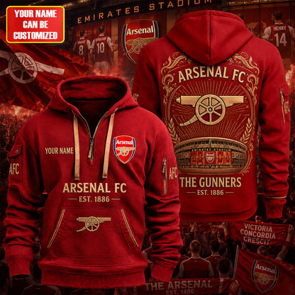 Personalized Ars The Gunners Zip-Hoodie Cotton Jacket