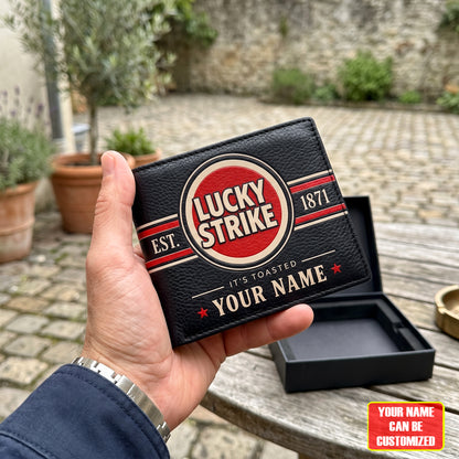 Lucky Strke It's Toasted Leather Wallet