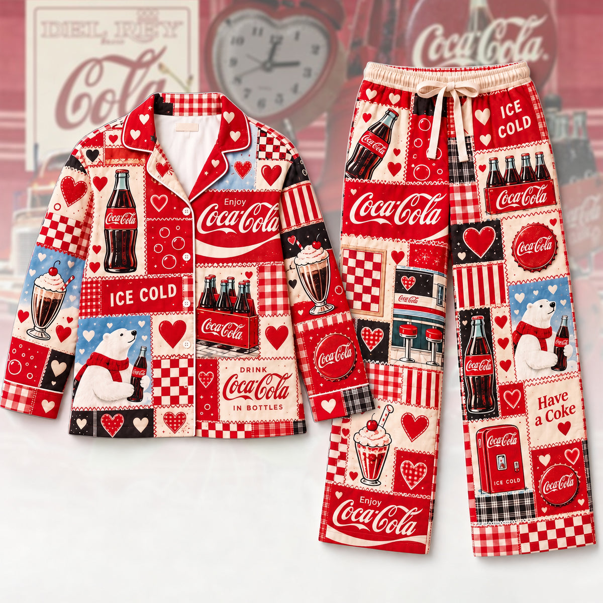 Cola Drinks Pajama Set - Enjoy Coca Cola Gifts