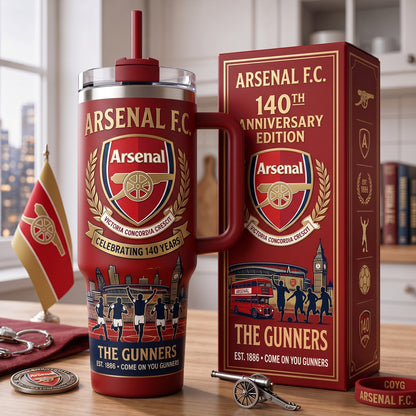 Ars 140th Anniversary Insulated Tumbler 30oz V3 , Ars The Gunners Tumbler 40oz