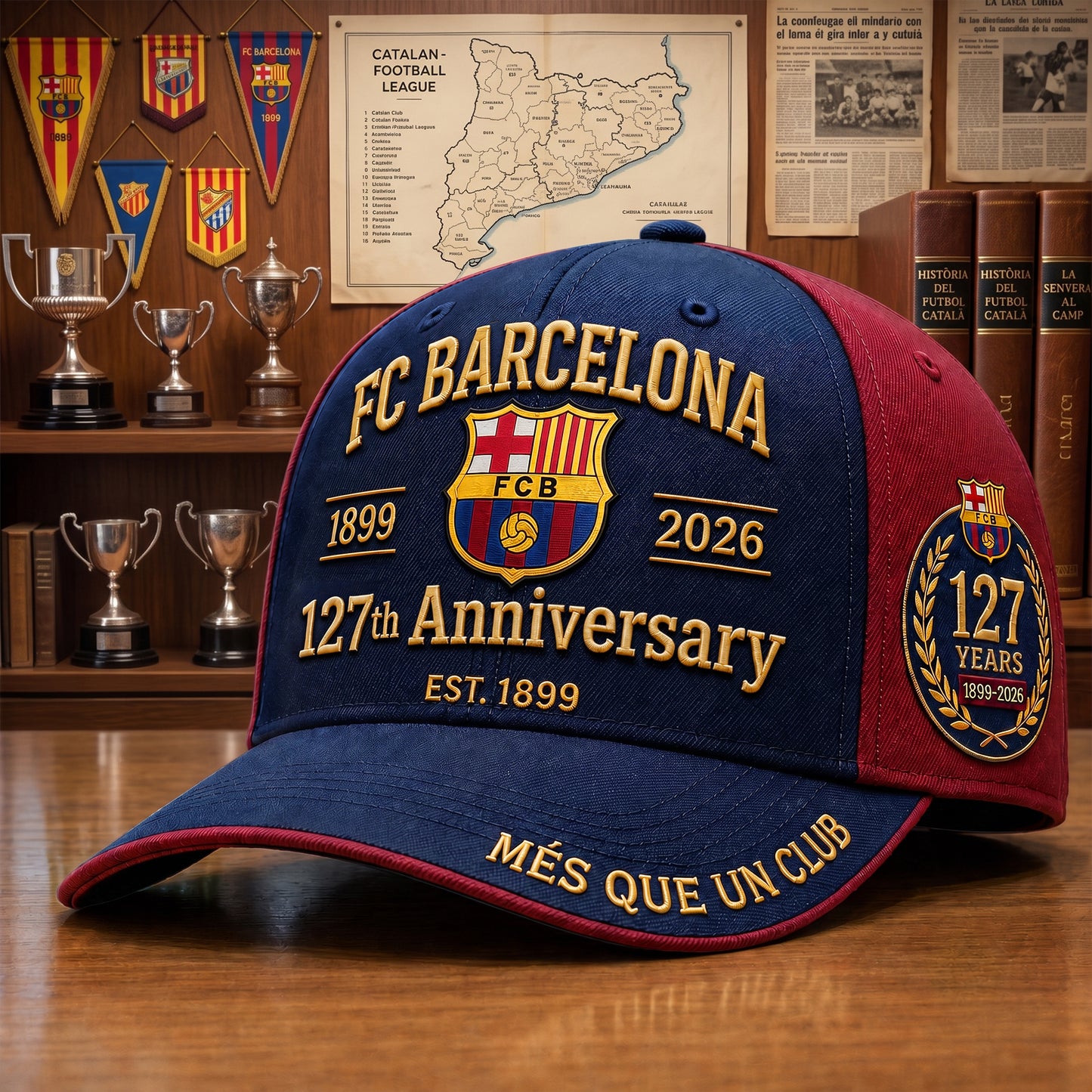 Barca 127th Anniversary Cap V8, Barca Vintage Classic Cap