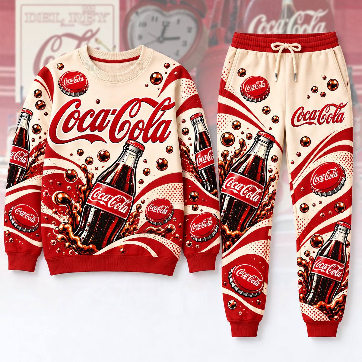 Cola Classic Unisex Sweatshirt And Sweatpant Set