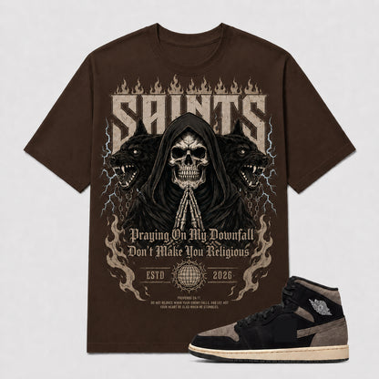 "SAINTS" Shirt To Match AJ 1 Mid SE, AJ 1 Matching Shirt