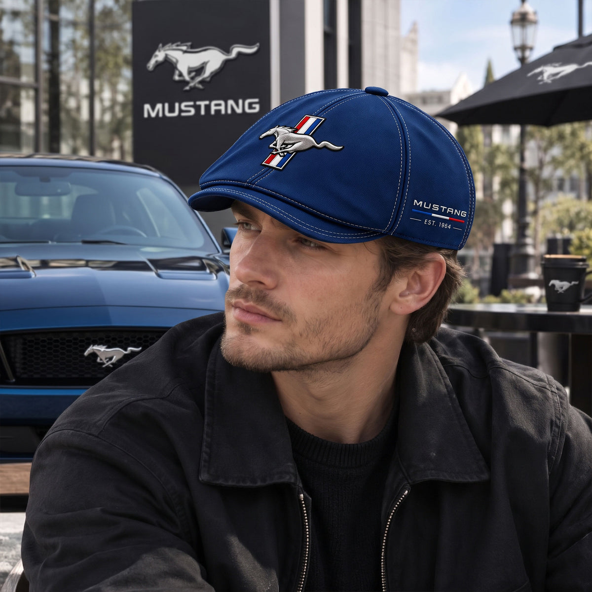 FRD Mustng Ivy Cap , Racing Flat Cap