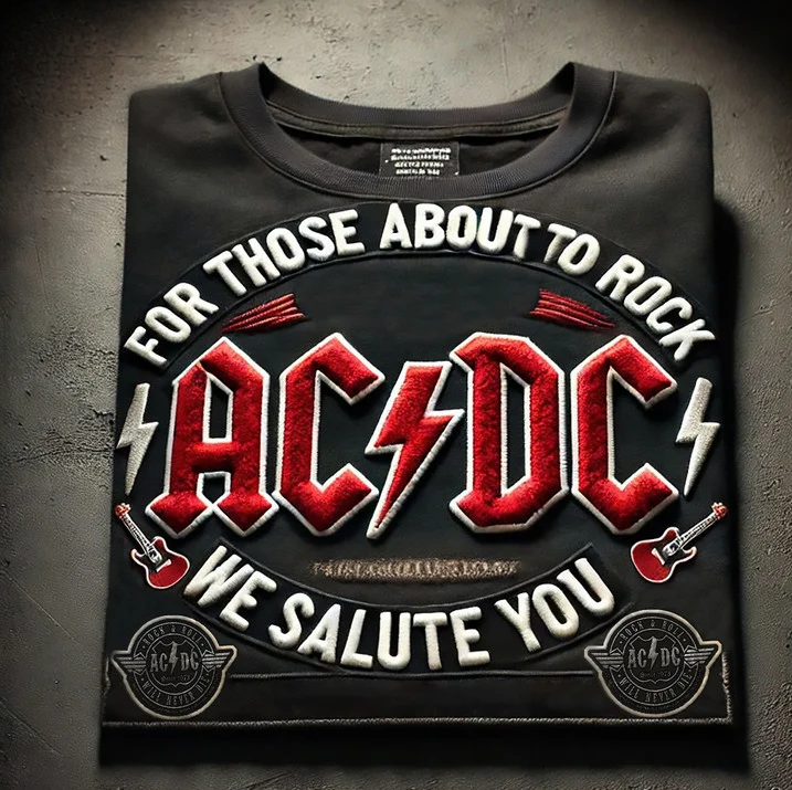 AC We Salute You T Shirt , AC Rock T-Shirt 2026