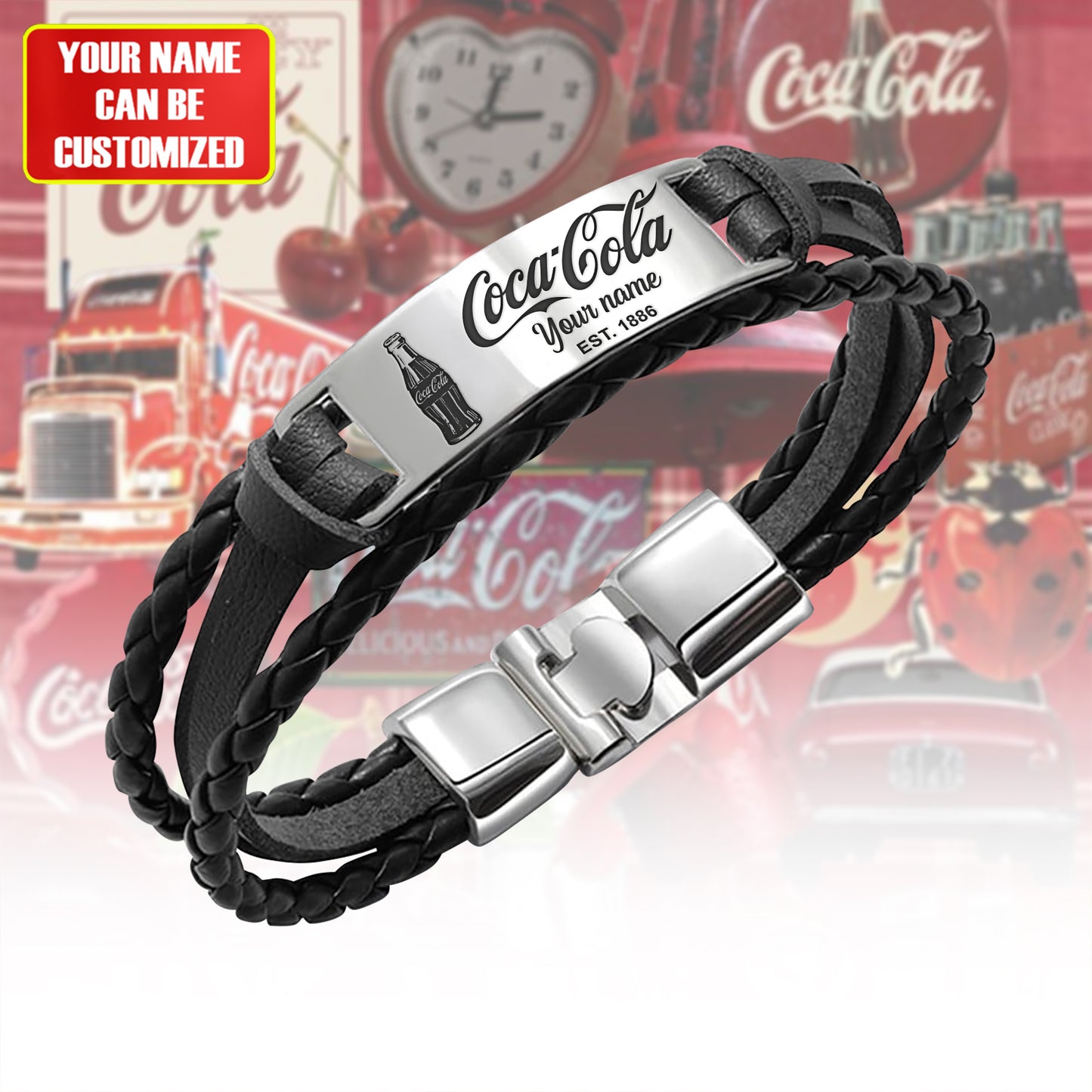 Cola EST. 1886 Handmade Bracelet Gift For Fans