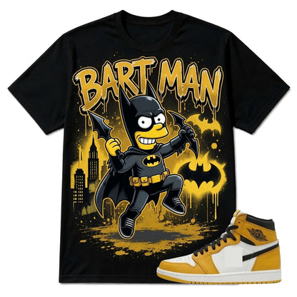 "BART MAN" Shirt To Match AJ 1 High Yellow Ochre, AJ 1 Matching Shirt
