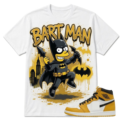 "BART MAN" Shirt To Match AJ 1 High Yellow Ochre, AJ 1 Matching Shirt