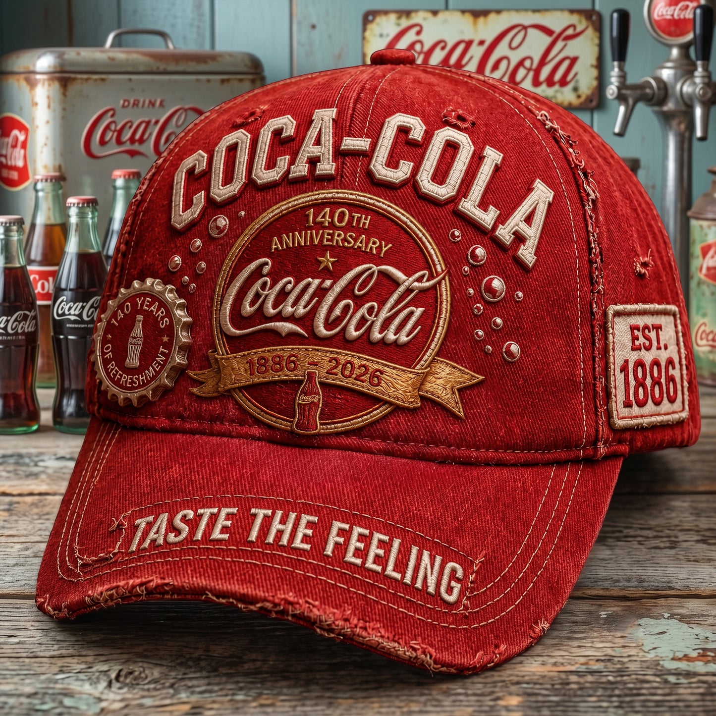 Cola 140th Anniversary Cap V29, Cola Vintage Cap