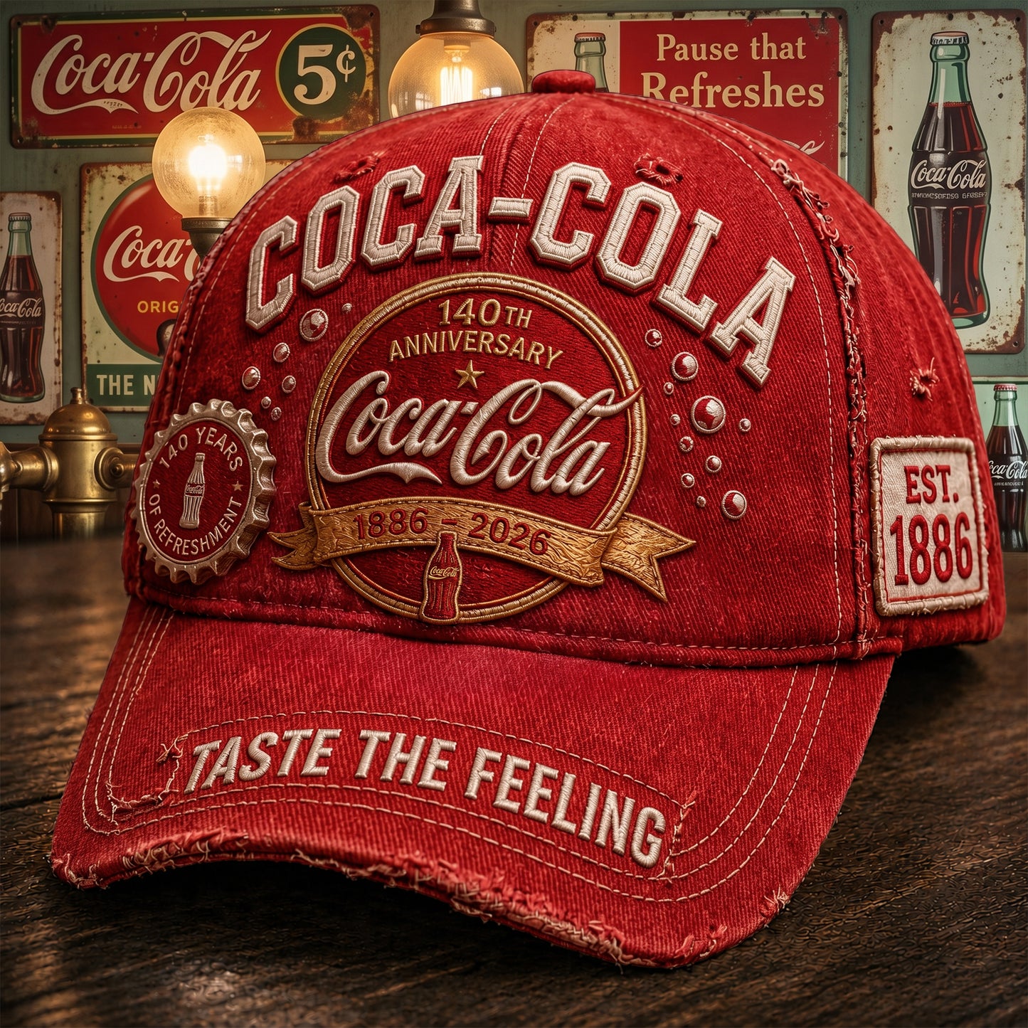 Cola 140th Anniversary Cap V29, Cola Vintage Cap