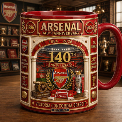 Ars 140th Anniversary Accent Mug , Cream Mug Gifts , Holiday Gifts V2