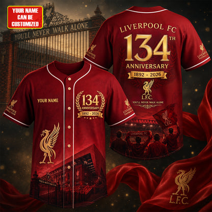 L.V.P 134th Anniversary Baseball Jersey Shirt