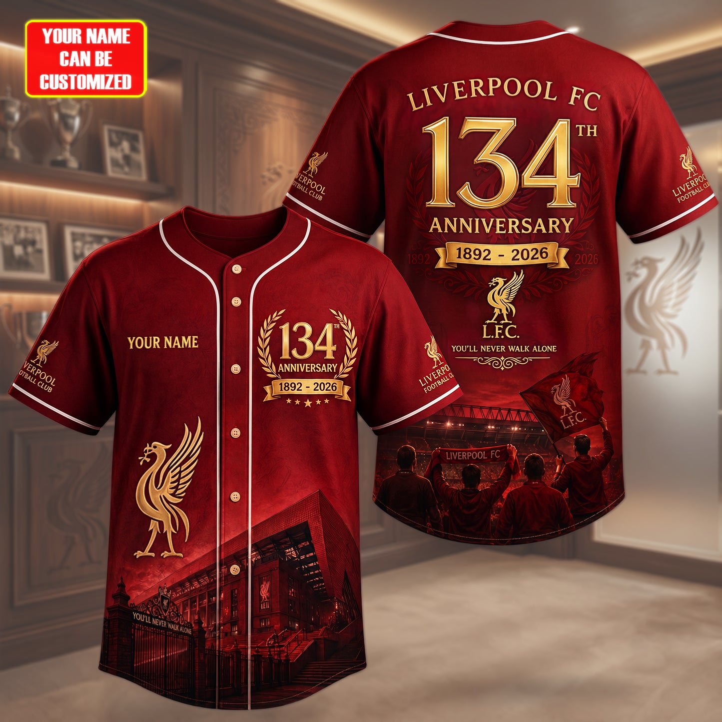 L.V.P 134th Anniversary Baseball Jersey Shirt