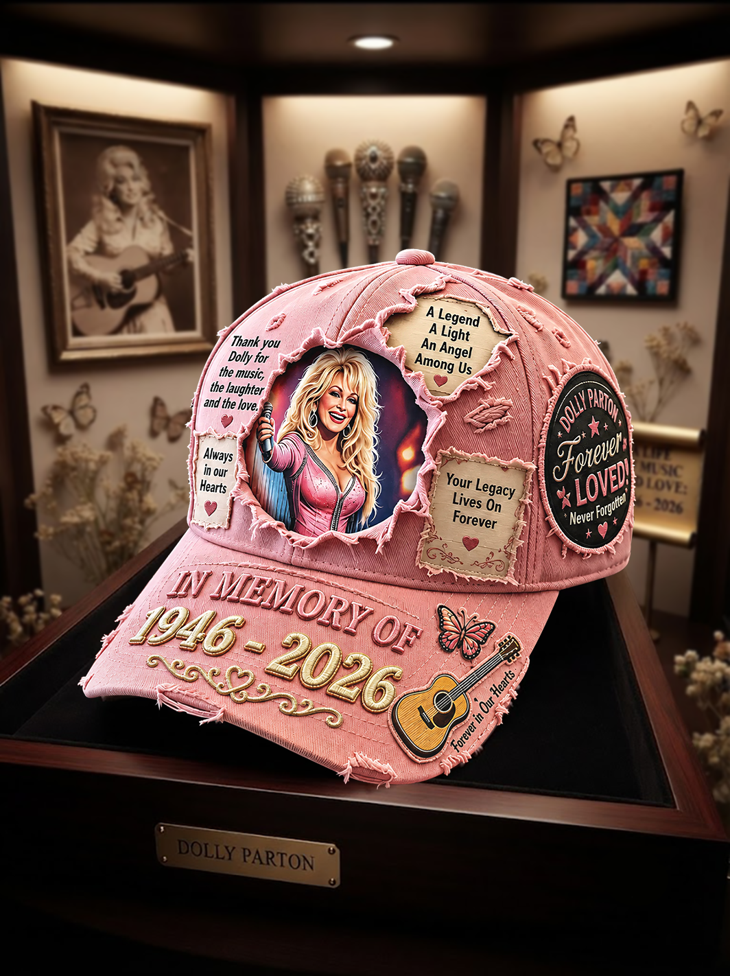 Dlly Prtn In Memory Of 1946 - 2026 Cap, Dlly Prtn Tribute Cap