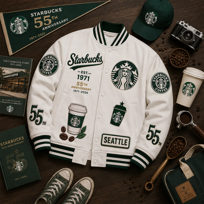 Strbcks 55th Anniversary Baseball Jacket