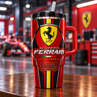 Scuderia Ferrar Insulated Tumbler 30oz , Racing Tumbler 40oz