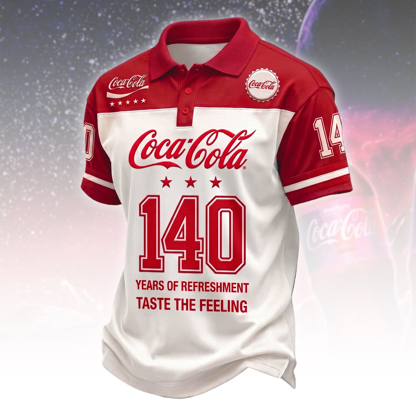 Cola 140th Anniversary Polo V5 , Cola Shirt , Cola 2026 Shirt