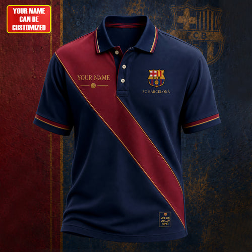 Barca Mes Que Un Club Polo , Barca Shirt , Barca 2026 Shirt V5