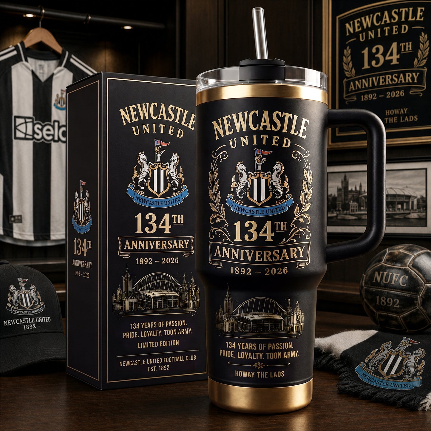 Newcastle 134th Anniversary Insulated Tumbler 30oz, Newcastle Tumbler 40oz