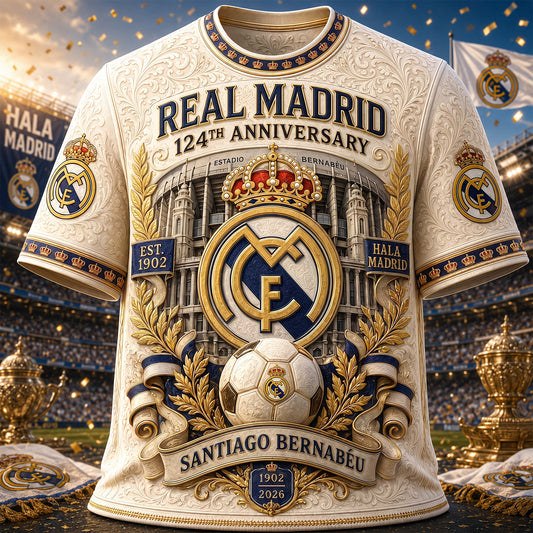 Real 124th Anniversary T-Shirt , Real T-Shirt 2026