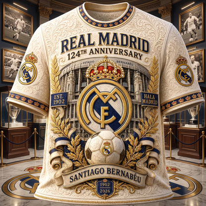 Real 124th Anniversary T-Shirt , Real T-Shirt 2026