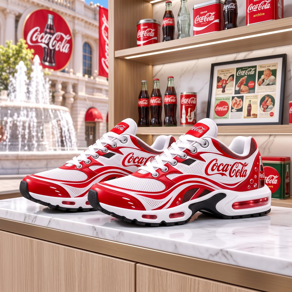 Cola Classic Air Cushion Sneaker, Cola Sneaker V4
