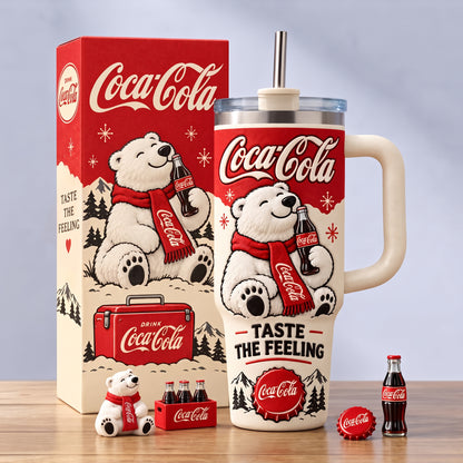 Cola Taste The Feeling Insulated Tumbler 30oz , Cola Tumbler 40oz