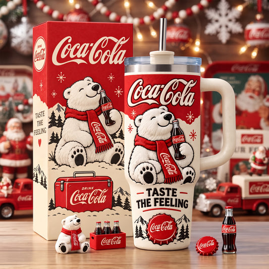Cola Taste The Feeling Insulated Tumbler 30oz , Cola Tumbler 40oz