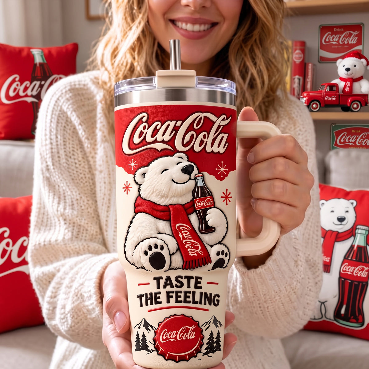 Cola Taste The Feeling Insulated Tumbler 30oz , Cola Tumbler 40oz