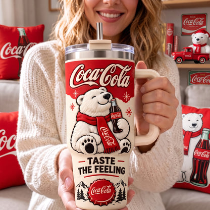 Cola Taste The Feeling Insulated Tumbler 30oz , Cola Tumbler 40oz
