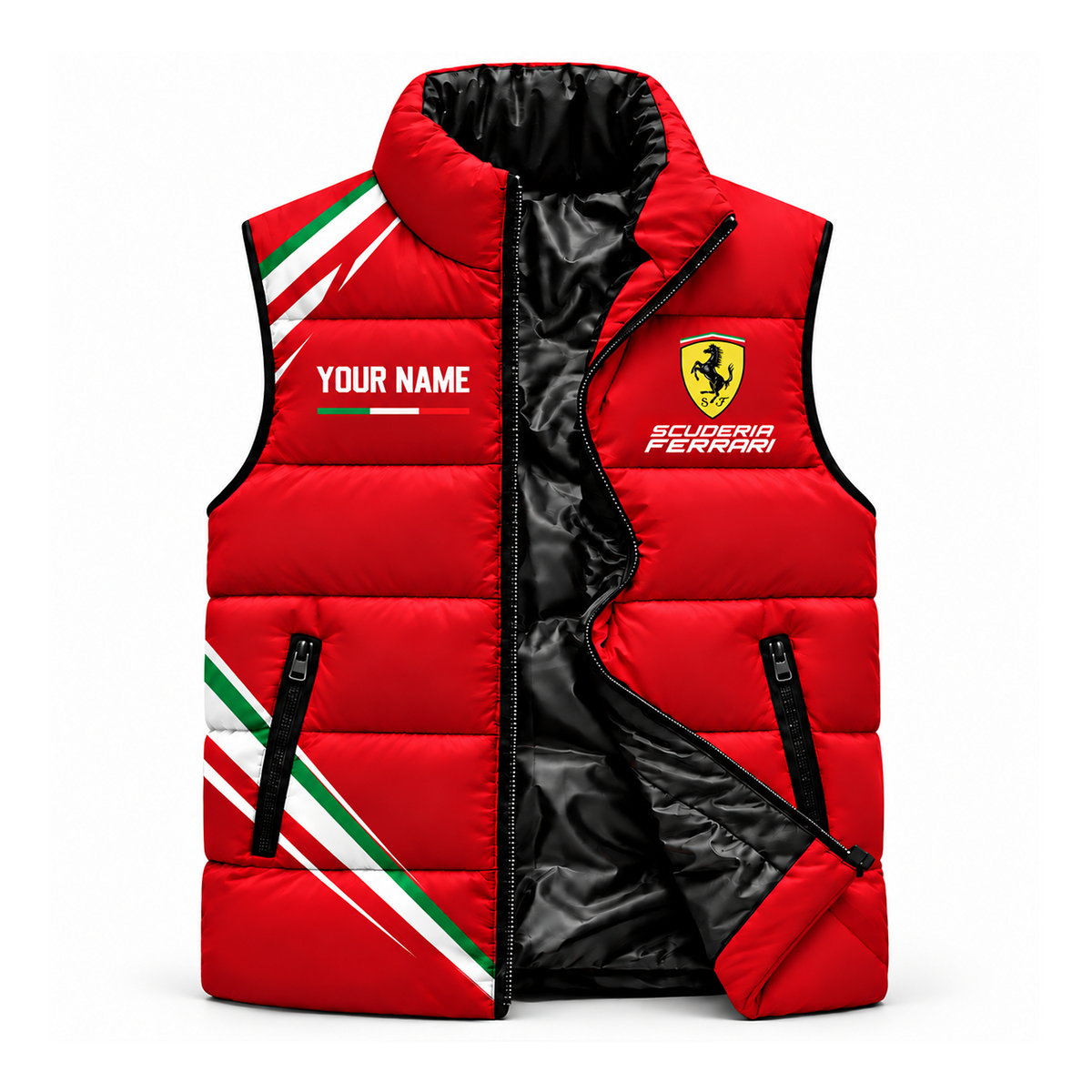 Scuderia Ferrar Racing Sleeveless Windproof Puffer Jacket