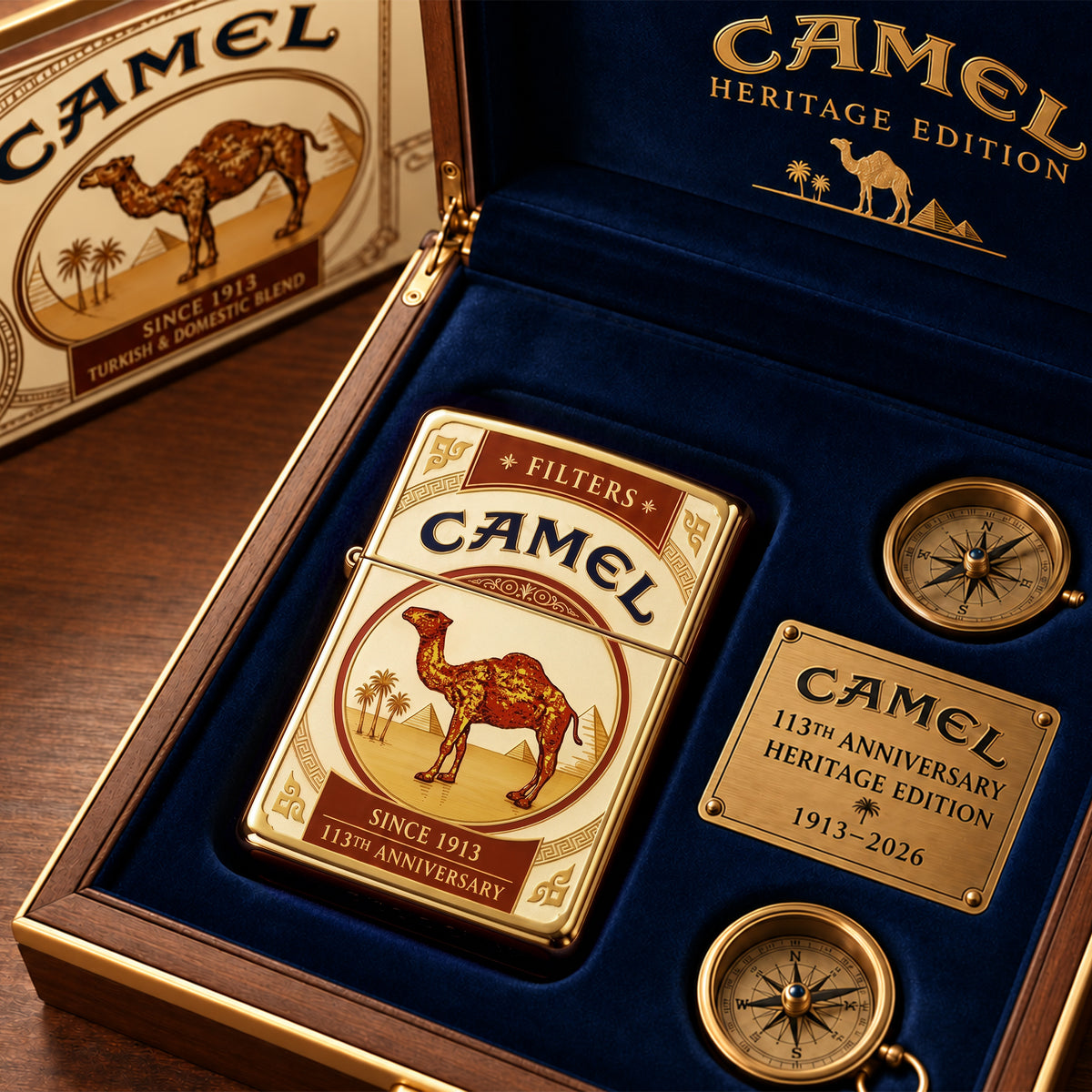 Camel 113th Anniversary Zippo Lighter, Camel Since 1913 Zippo Lighter V2