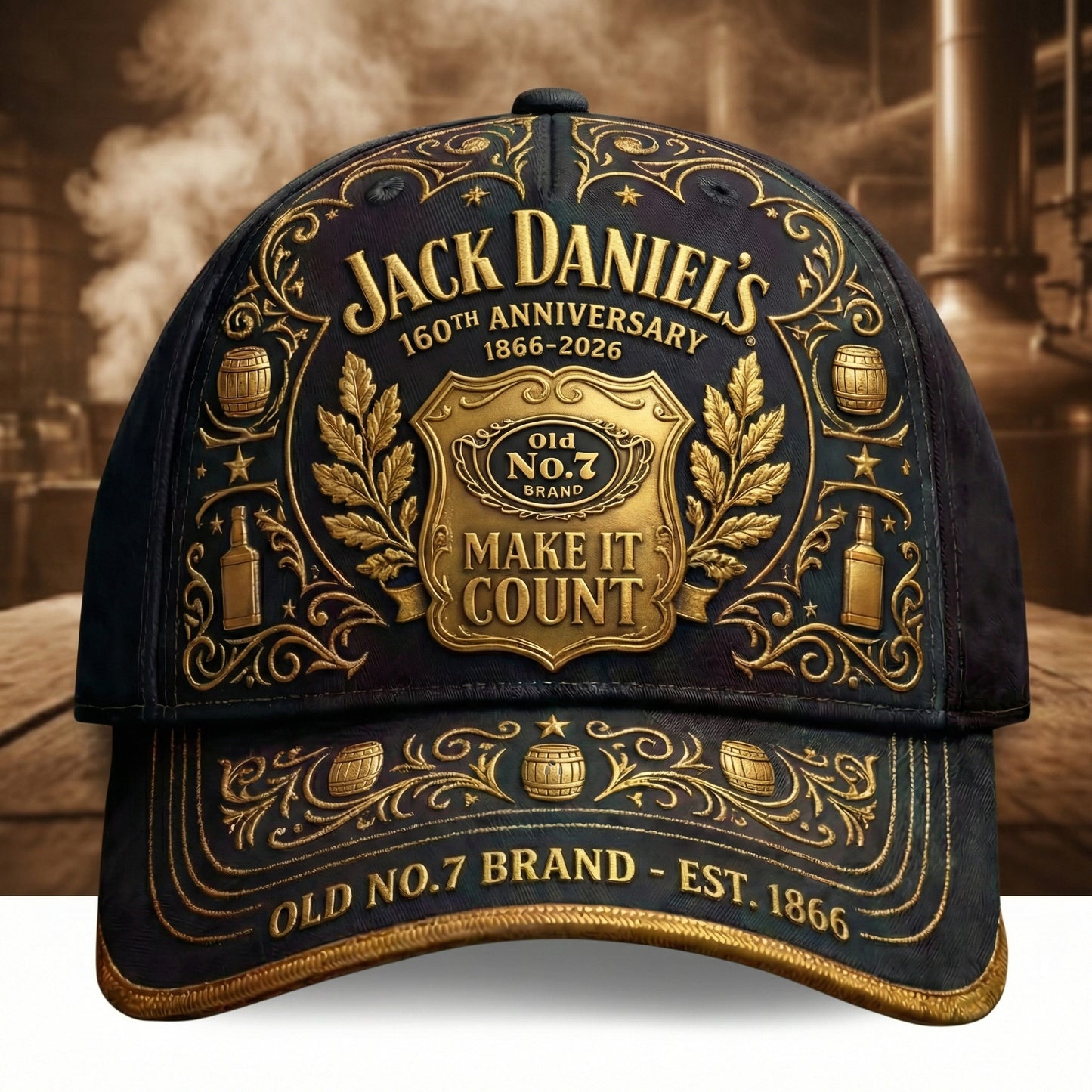 Jack Dani 160TH Anniversary Cap , Jack Dani Luxury Classic Cap