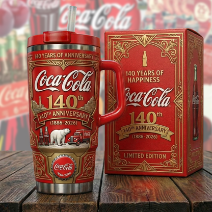 Cola 140TH Anniversary Insulated Tumbler 30oz , Cola Tumbler 40oz