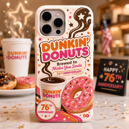 Dnkin Dnuts 76th Anniversary Phone Case - Dnkin Dnuts Full Print Phone Case