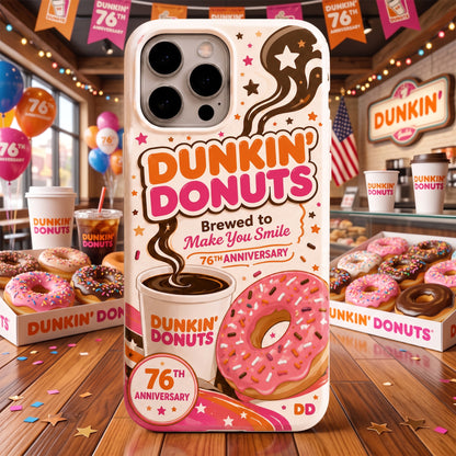Dnkin Dnuts 76th Anniversary Phone Case - Dnkin Dnuts Full Print Phone Case
