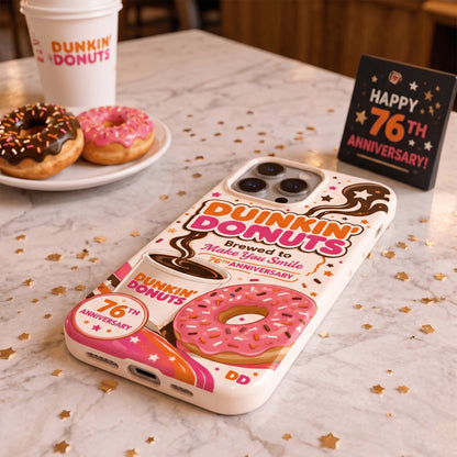Dnkin Dnuts 76th Anniversary Phone Case - Dnkin Dnuts Full Print Phone Case